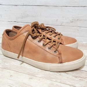 Frye Tan Leather Sneakers